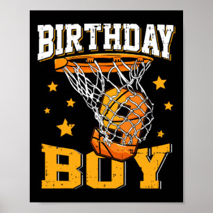 9:e födelsedagen Basketball Boy 9-åring Poster