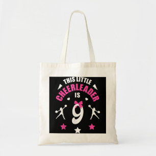 9:e födelsedagen CheerLeader Girl 9 Years Gamls Gi Tygkasse