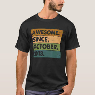 9:e födelsedagen Fantastisk sedan oktober 2013 9 å T Shirt