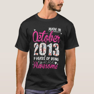 9:e födelsedagen Fantastisk sedan oktober 2013 Blo T Shirt