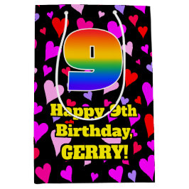 9:e födelsedagen: Loving Hearts Mönster, Regnbåge