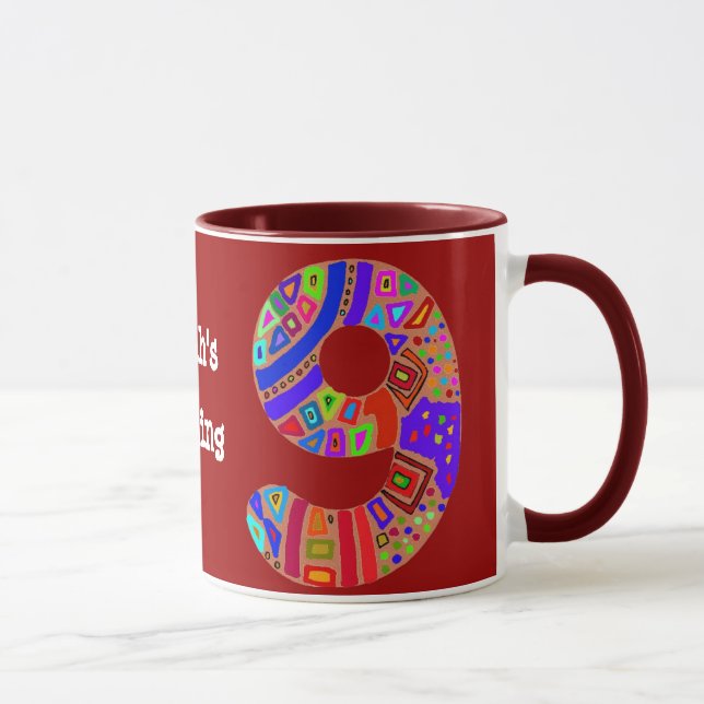 9:e födelsedagen Mugg (Höger)