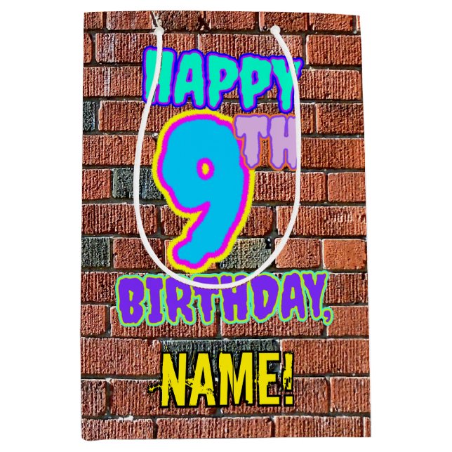 9:e födelsedagen: Roligt, Urban Graffiti Inspired  (Framsidan)