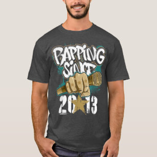 9:e födelsedagen sedan 2013 för Rapper Hip hop Mus T Shirt