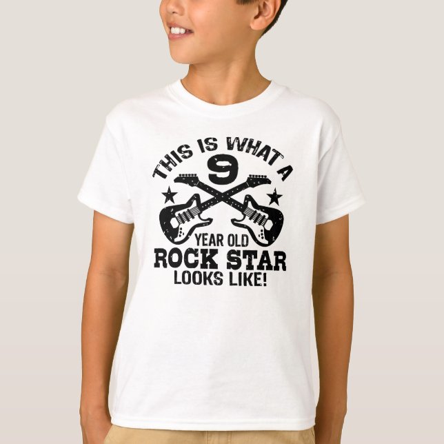 9:e födelsedagen t-shirt (Framsida)