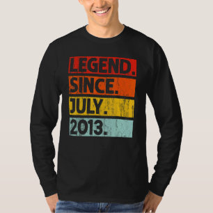 9:e födelsedagslätten sedan juli 2013 9 år gammal t shirt