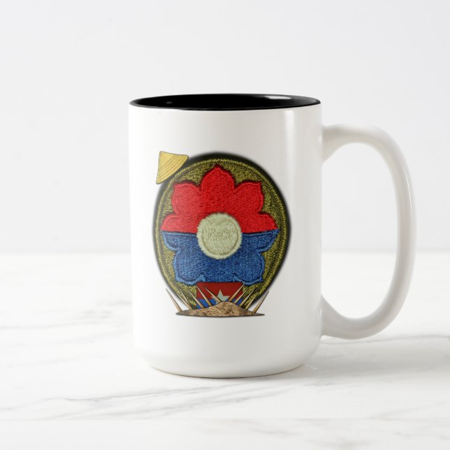 9:e infanteridivisionen Charlie Company Två-Tonad Mugg (Höger)