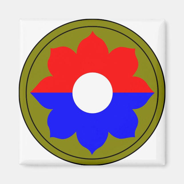 9:e infanteridivisionen magnet (Framsidan)
