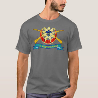 9:e infanteridivisionen med Br DUI Ribbon X T Shirt