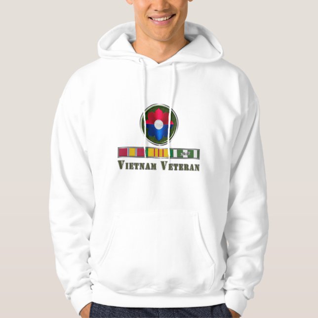 9:e infanteridivisionen Vietnam Veteran Hoodie (Framsida)