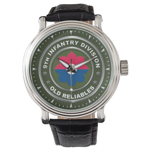9:e infanteridivisionens minnessak armbandsur (Framsida)