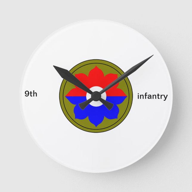 9:e infanteriklockan rund klocka (Framsida)