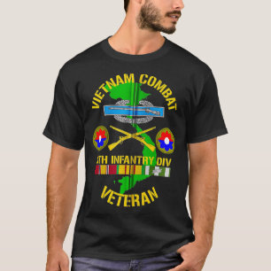 9:e Infantry Division Vietnam Combat Veteran Zip T Shirt