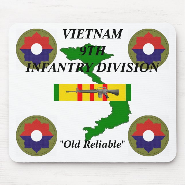 9:e Infantry Vietnam Mousepad 1:00 Musmatta (Framsidan)