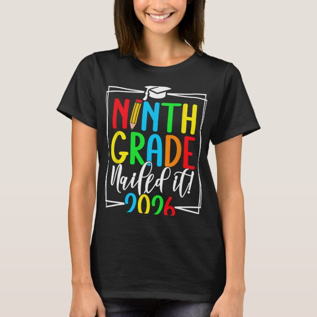 9:e klass 2026 nybörjaravgång _2  t shirt (Framsida)