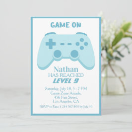 9:e Level Up-fest | Video Game Boys födelsedag Inbjudningar