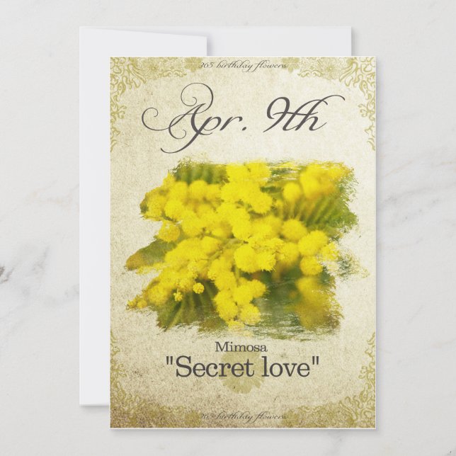 9:e "Mimosa" Kort (Framsida)