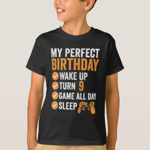 9:e tur 9 Min perfekta födelsedagsspelning T Shirt