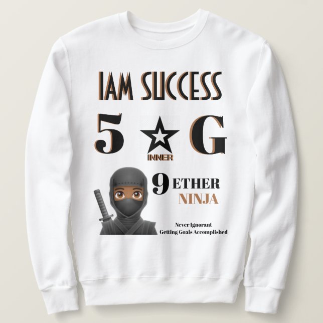 9 ETHER LÅNG ÄRMAD TRÖJA (Design framsida)