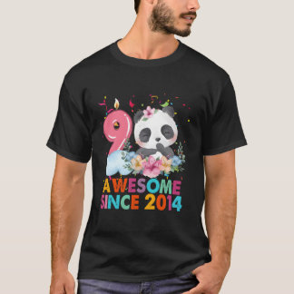 9 Fantastisk sedan 2014 Panda 9th T Shirt