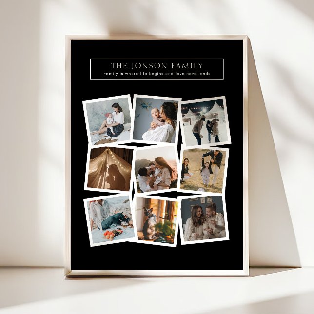 9 Foto Familj Collage Poster (Skapare uppladdad)