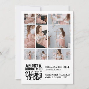 9 Foto Mamma som ska bli jul-Gravid Julkort