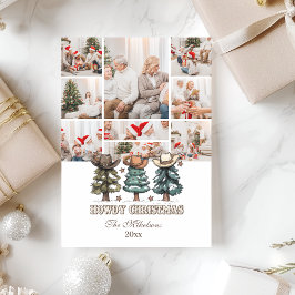 9 foton Western Howdy-jul Julkort