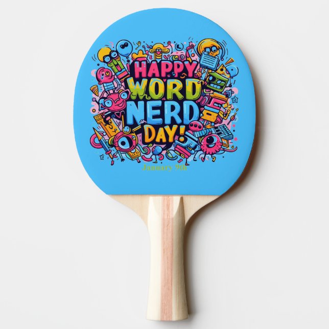 9 jan - Ordtokig-dagen Pingisracket (Baksidan)