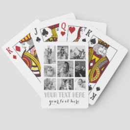 9 Klassiska uppspelningskort för Photo Collage Fam Casinokort