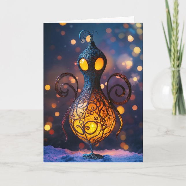 *~* 9 Kosmiskt Ögon som överensstämmer med Kärlek  Tack Kort (Framsida)