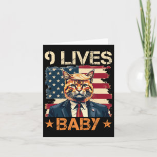 9 Lives Baby Trump 2024 Win Victory Winner Trump Kort