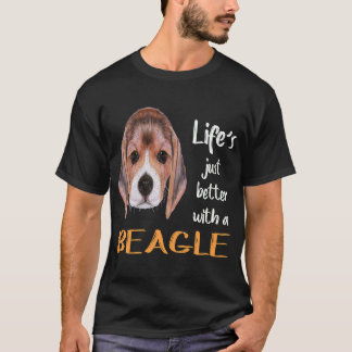 9 Livet bara bättre med en beagle T Shirt