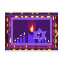 9 ljuslåga på lila-lavend-stjärna i gräns 1—H