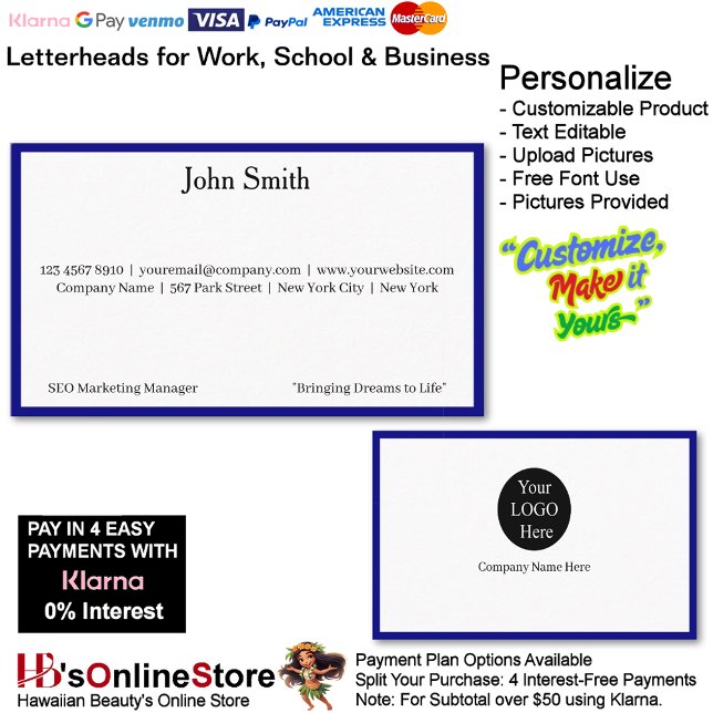 9 Modern Blue Promote Company Brand Name Visitkort (9 Modern Blue Promote Company Brand Name Business Card.)