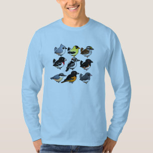 9 nordostliga USA trädgårdfåglar T-shirt