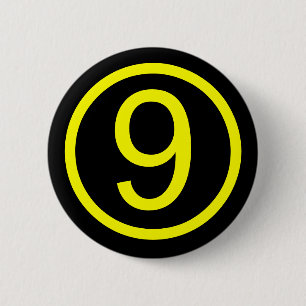 9 - numrera nio knapp