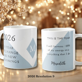 9. Nyårsresolution för 2026 År för förändring Kaffemugg