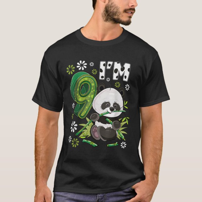 9 Panda 9th Py Animal Panda T Shirt (Framsida)