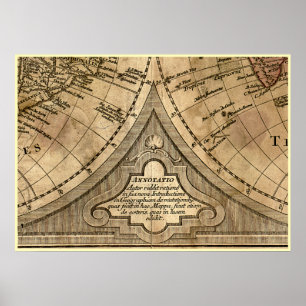 9 Panel Färg Version de L'Isle World Map Ram 8 Poster