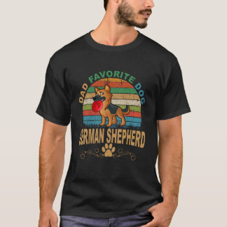 9 Pappas Favorit Hund Tysk Shepherd 444 T Shirt