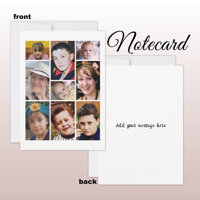 9 photo add message white tack kort (Skapare uppladdad)
