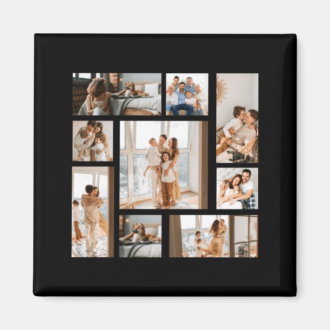 9 Photo Collage Template  Magnet (Framsidan)
