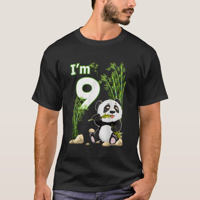 9 Py Animal Panda T Shirt (Framsida)