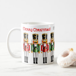 9 roliga röda och gröna julaftonnötknäppare kaffemugg