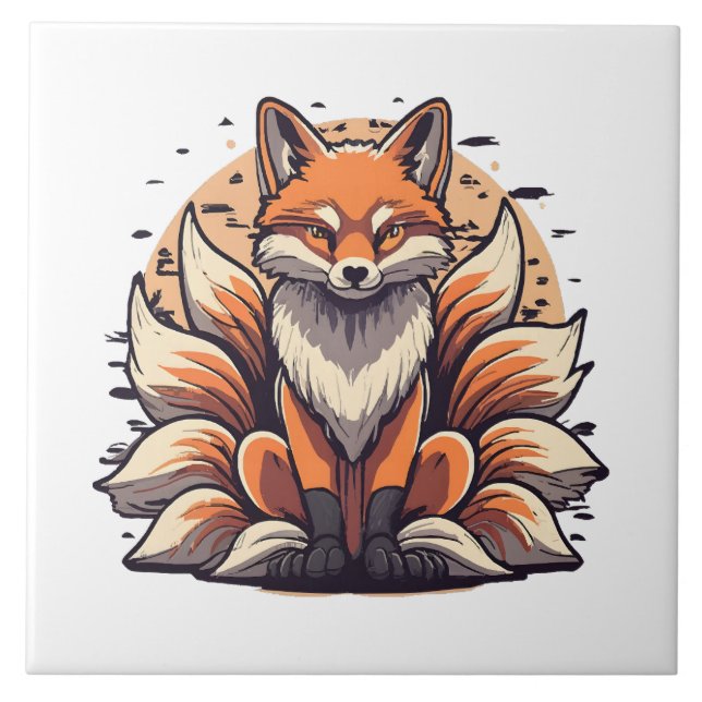 9 segelstyrd fotspirt kakelplatta (Framsidan)