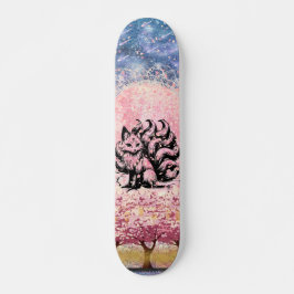 9 Skateboard Svan Fox Asiatic Rosa Cherry Blommar 