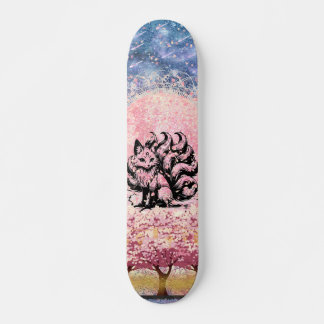 9 Skateboard Svan Fox Asiatic Rosa Cherry Blommar 