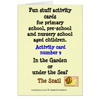 9 snigeln hälsningskort