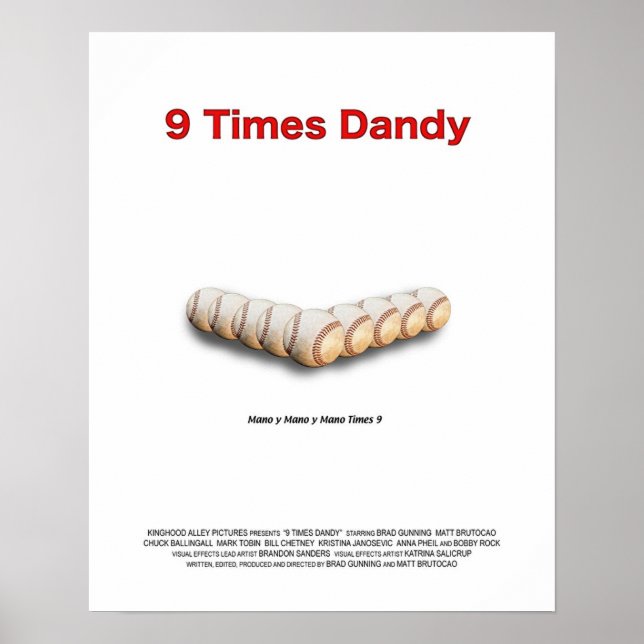 9 Times Dandy Poster (Framsidan)