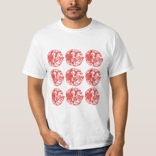 9 Tuppar för långtidsskjorta Tupp År 2017 T-shirt (Framsida)